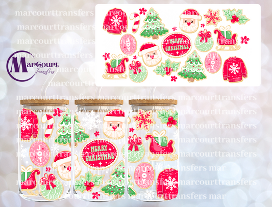 CHRISTMAS COOKIE DELIGHT-16 0Z-UV DTF CUP WRAP