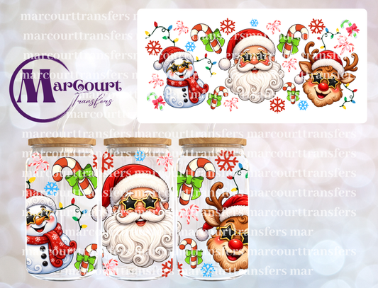 CHRISTMAS CREW-16 0Z-UV DTF CUP WRAP