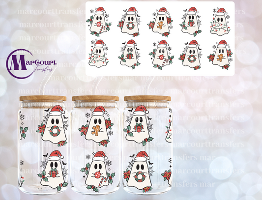 CHRISTMAS GHOSTS-16 0Z-UV DTF CUP WRAP