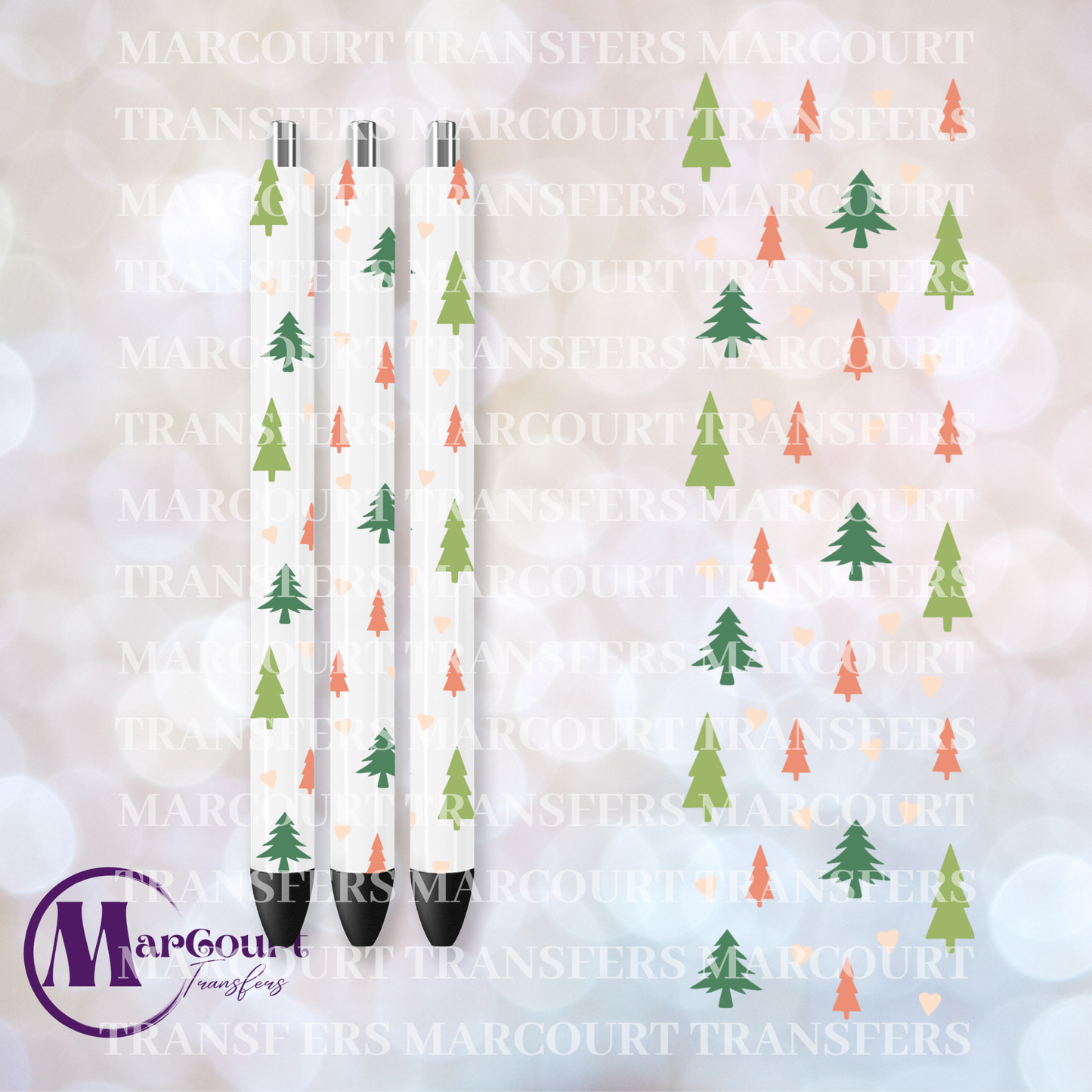 CHRISTMAS HEART PEN-UV PEN WRAP