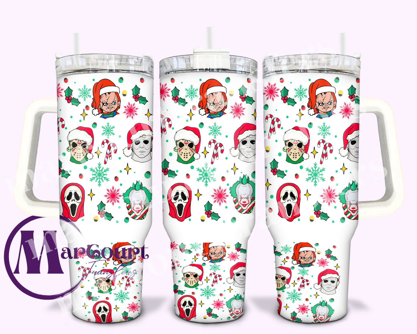 CHRISTMAS HORROR-40 0Z-UV DTF CUP WRAP