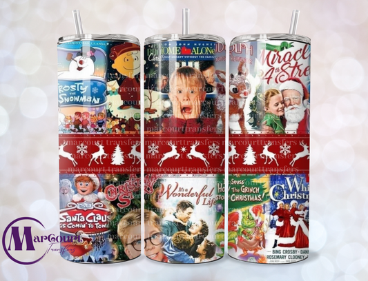 CLASSIC CHRISTMAS MOVIES 2-SKINNY TUMBLER TRANSFER