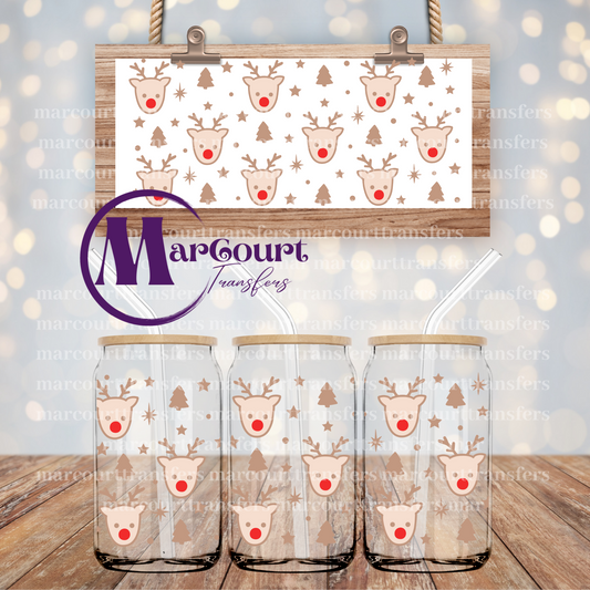 CHRISTMAS REINDEER-16 0Z-UV DTF CUP WRAP