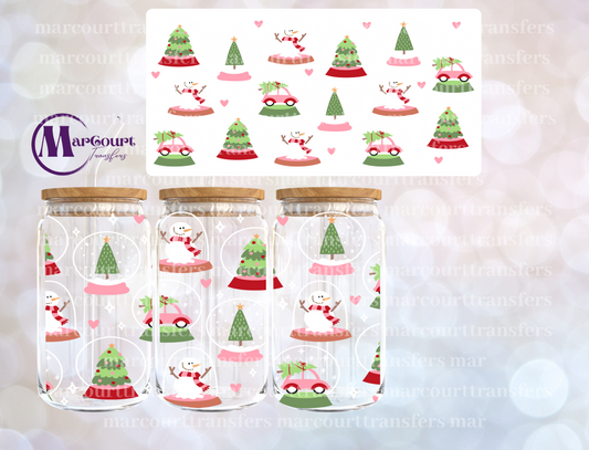 CHRISTMAS SNOWGLOBES-16 0Z-UV DTF CUP WRAP