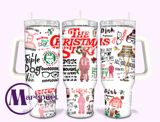 THE CHRISTMAS STORY-40 0Z-UV DTF CUP WRAP