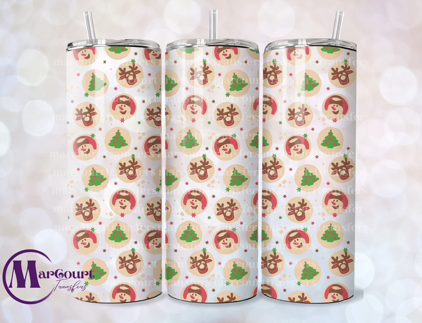 CHRISTMAS SUGAR COOKIES-SKINNY TUMBLER TRANSFER