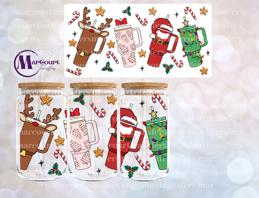 CHRISTMAS CUPS STANLEY DUP -16 0Z-UV DTF CUP WRAP