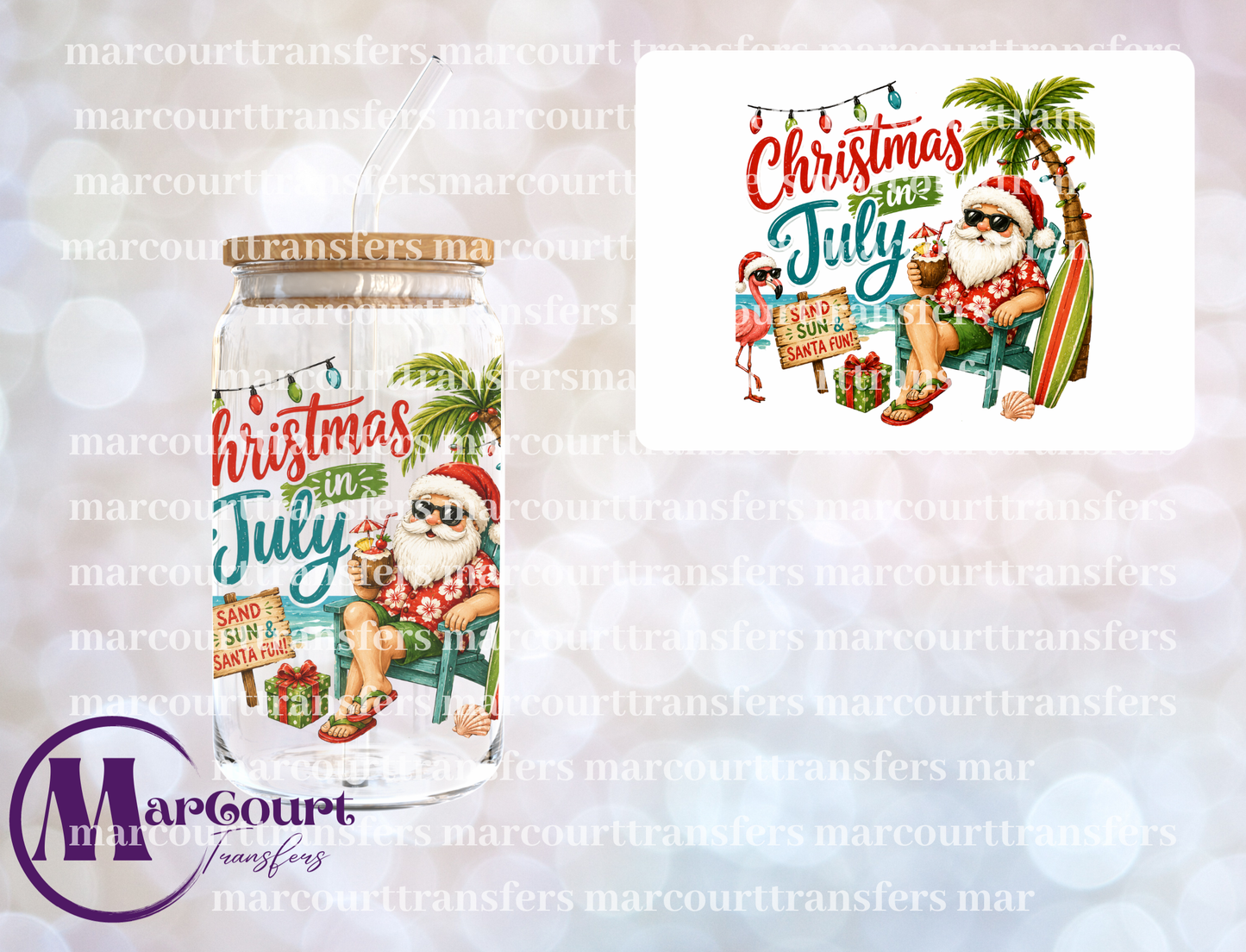 CHRISTMAS IN JULY-UV DTF CUP WRAP