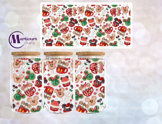 CHRISTMAS MOUSE SNACKS-16 0Z-UV DTF CUP WRAP