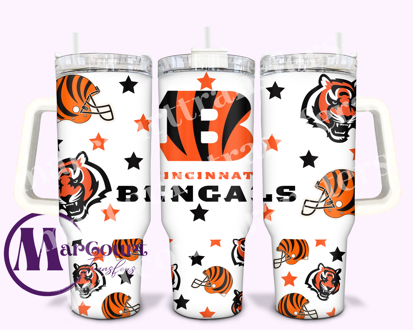 CINCINNATI BENGALS-40 OZ-UV DTF CUP WRAP