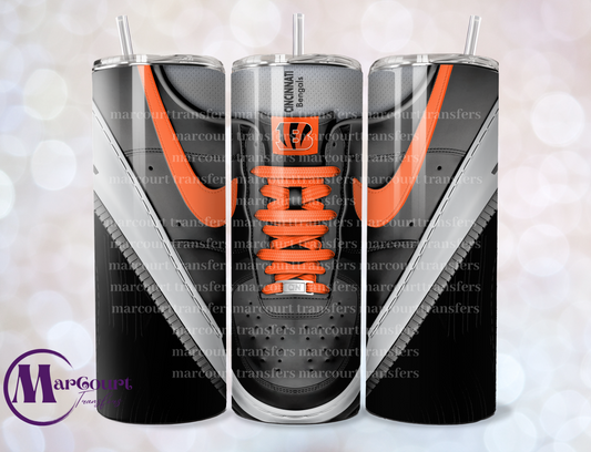 CINCINNATI BENGALS AIR FORCE 1-SKINNY UV DTF TRANSFER