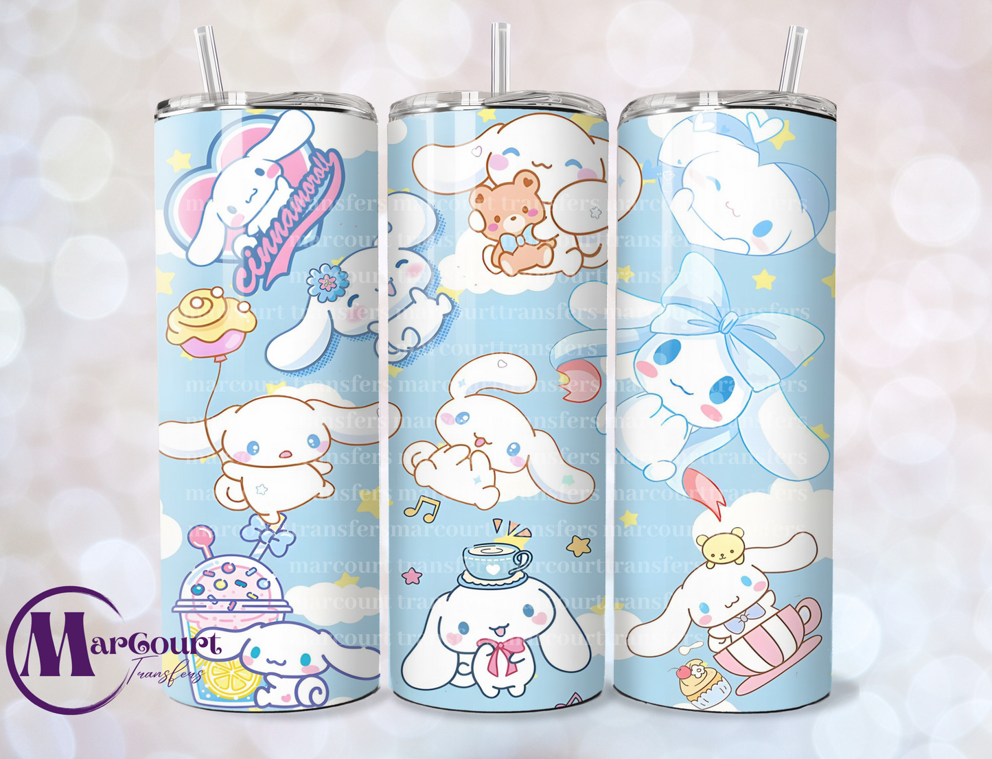 CINNAMAROLL-SKINNY TUMBLER TRANSFER