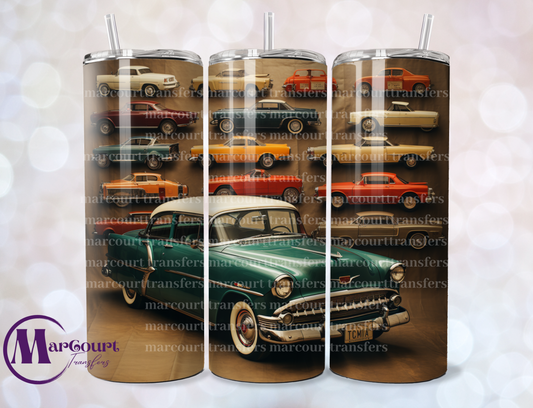 CLASSIC CARS 1-SKINNY TUMBLER TRANSFER