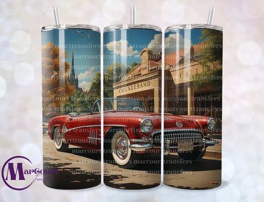 CLASSIC CARS 3-SKINNY TUMBLER TRANSFER