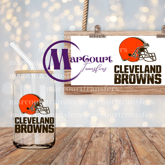 CLEVELAND BROWNS-DECAL-UV DTF CUP WRAP