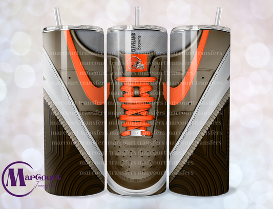 CLEVELAND BROWNS AIR FORCE 1-20-SKINNY SUBLIMATION TUMBLER TRANSFER (Copy)