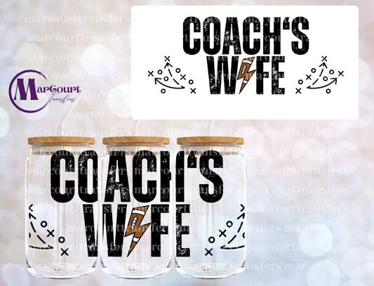 COACH'S WIFE-16 0Z-UV DTF CUP WRAP