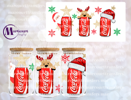 COCA COLA CHRISTMAS-16 0Z-UV DTF CUP WRAP