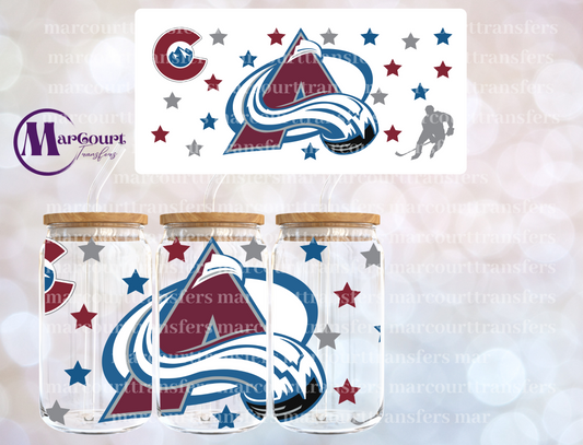 COLORADO AVALANCHE-16 0Z-UV DTF CUP WRAP