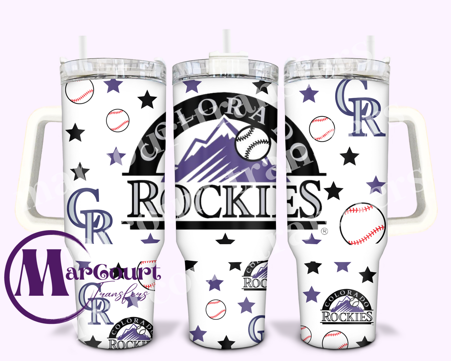 COLORADO ROCKIES-40 0Z-UV DTF CUP WRAP