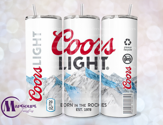 COORS LIGHT-SKINNY TUMBLER TRANSFER