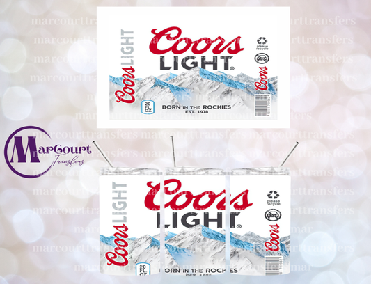COORS LIGHT-12 OZ TUMBLER SUBLIMATION