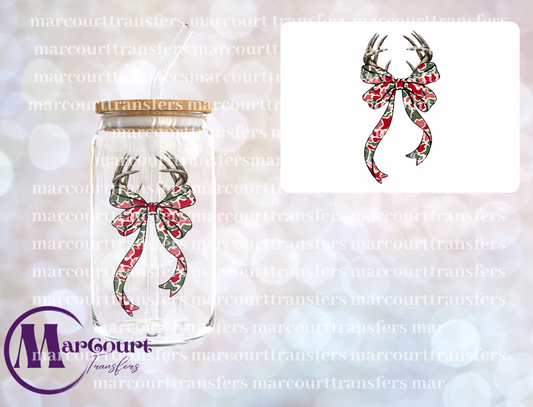 COQUETTE DEER ANTLERS-DECAL-UV DTF CUP WRAP