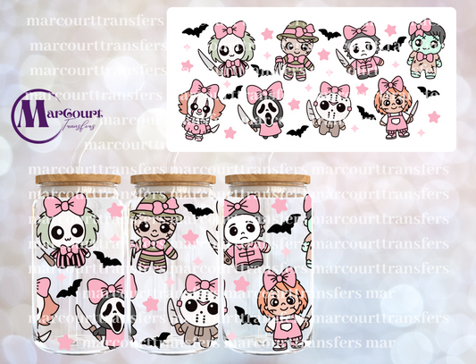 COQUETTE HORROR-16 0Z-UV DTF CUP WRAP