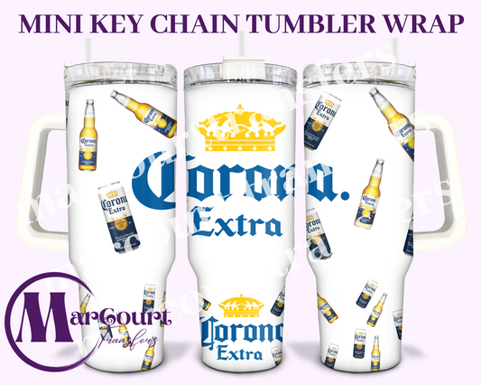 CORONA-MINI TUMBLER KEYCHAIN WRAP