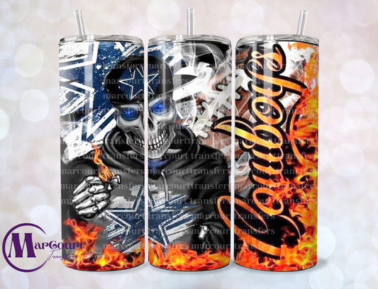 DALLAS COWBOYS SKELETON-SKINNY TUMBLER TRANSFER