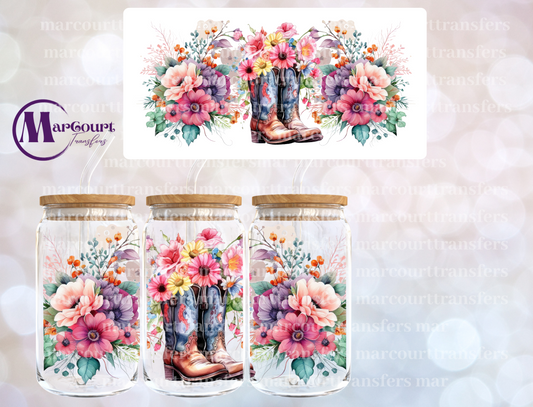 COWGIRL BOOTS-16 0Z-UV DTF CUP WRAP