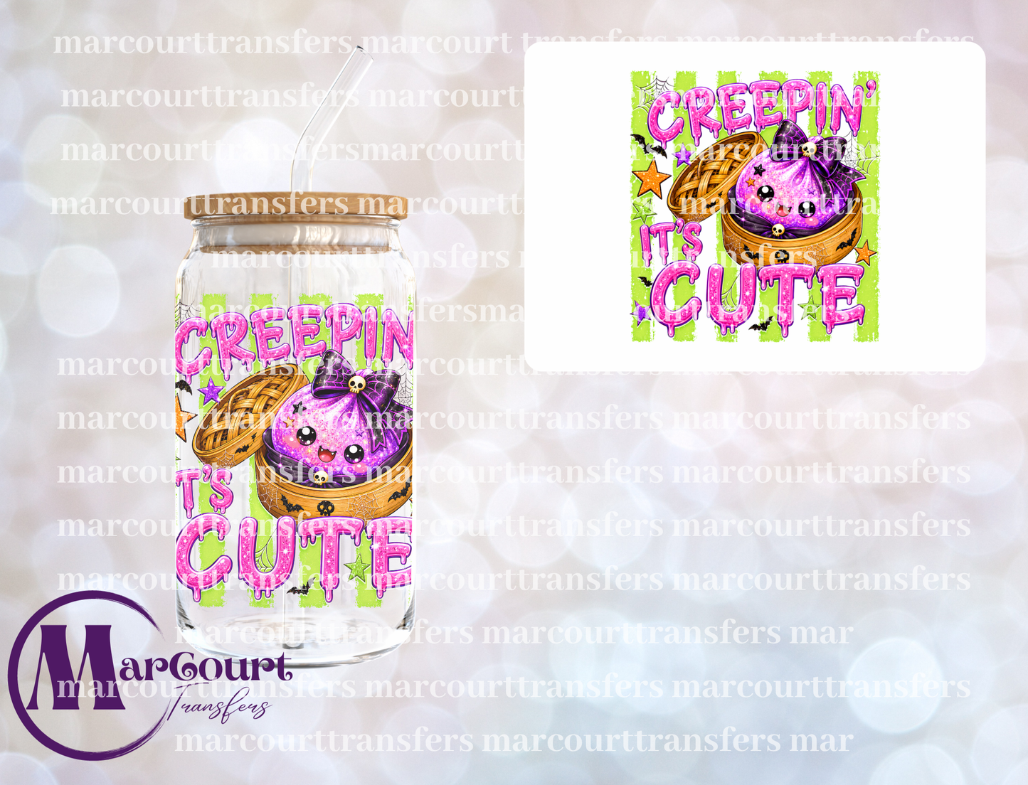 CREEPIN IT'S CUTE-UV DTF CUP WRAP