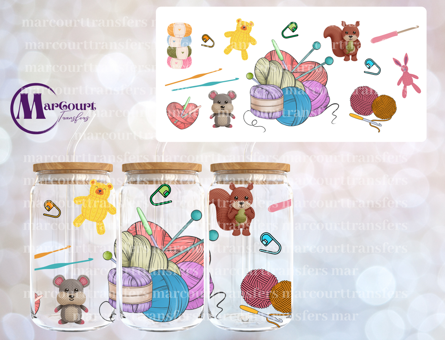 CROCHET-16 0Z-UV DTF CUP WRAP