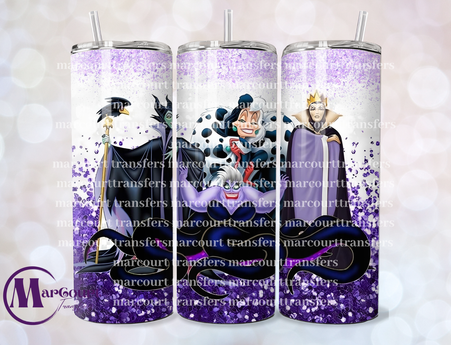 CRUELLA AND FRIENDS-SKINNY TUMBLER TRANSFER