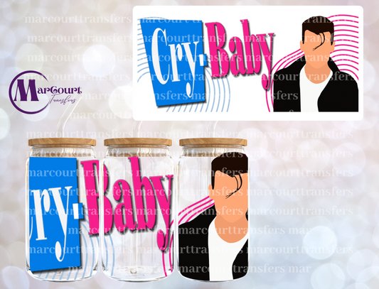 CRY BABY MOVIE-16 0Z-UV DTF CUP WRAP