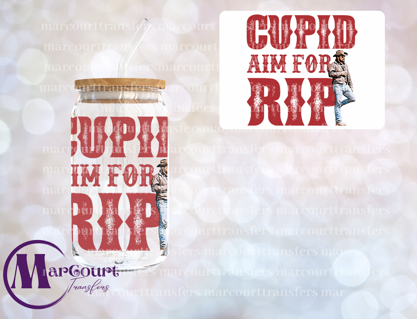 CUPID, AIM FOR RIP-UV DTF CUP WRAP