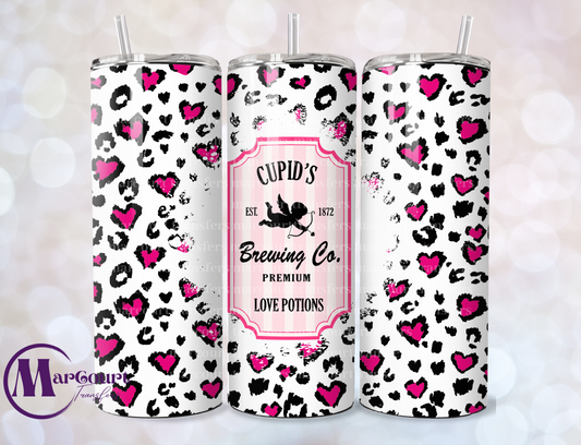 CUPIDS BREWING COMPANY CHEETAH HEARTS-SKINNY TUMBLER TRANSFER