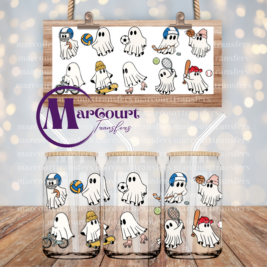 CUTE ACTIVITY GHOSTS-16 0Z-UV DTF CUP WRAP