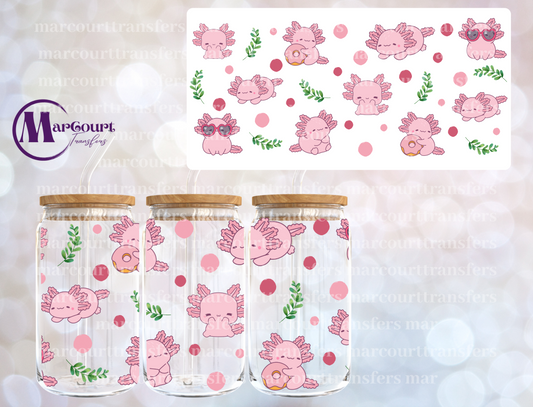 CUTE AXOLOTL-16 0Z-UV DTF CUP WRAP