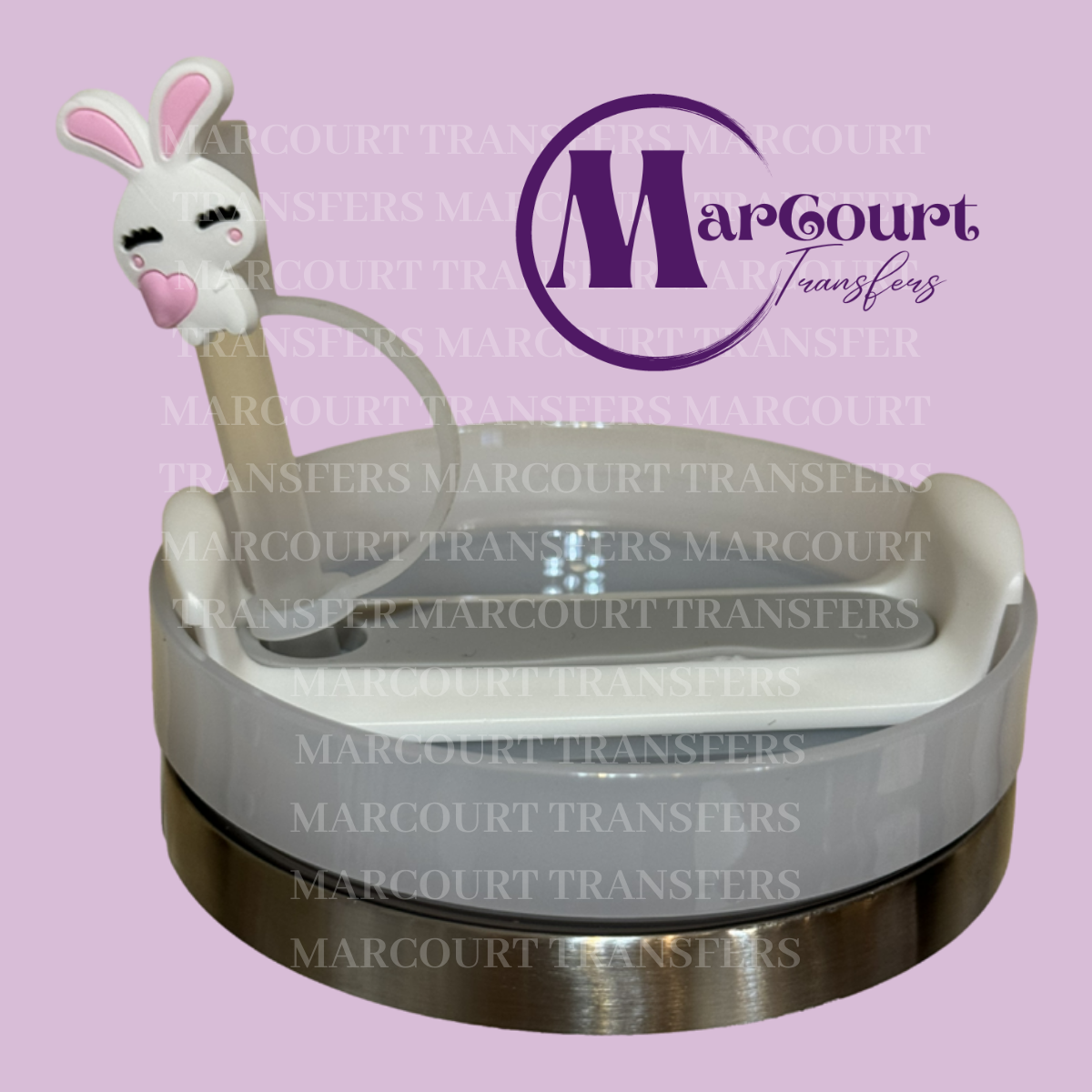 CUTE BUNNY-STRAW TOPPER