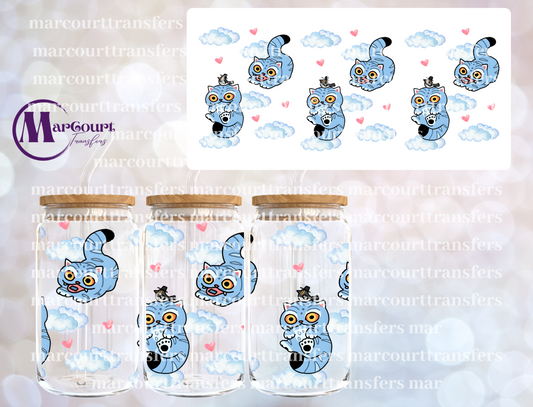 CUTE DERPY TIGER-16 0Z-UV DTF CUP WRAP