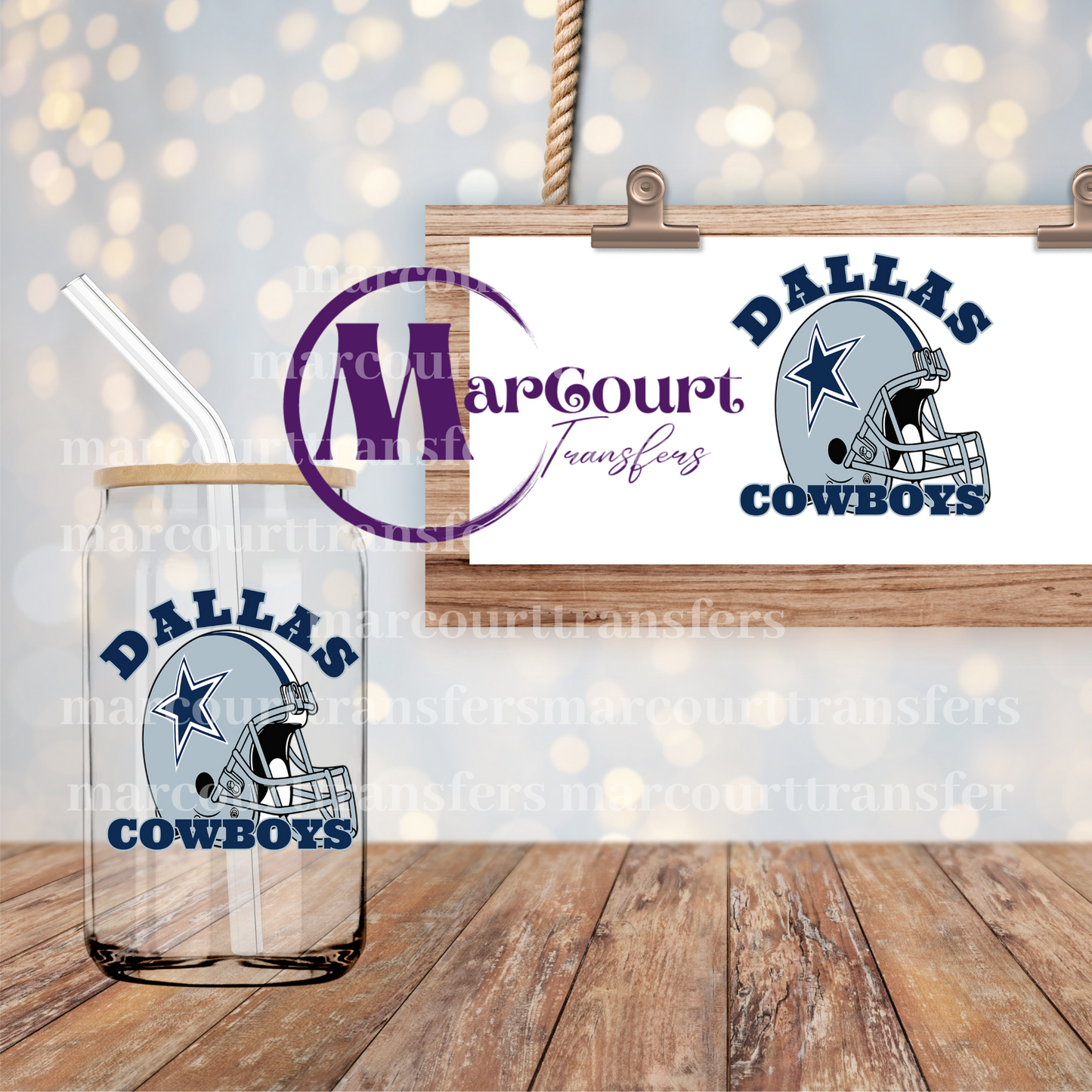 DALLAS COWBOYS-DECAL-UV DTF CUP WRAP