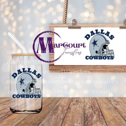 DALLAS COWBOYS DECAL- UV DTF CUP WRAP