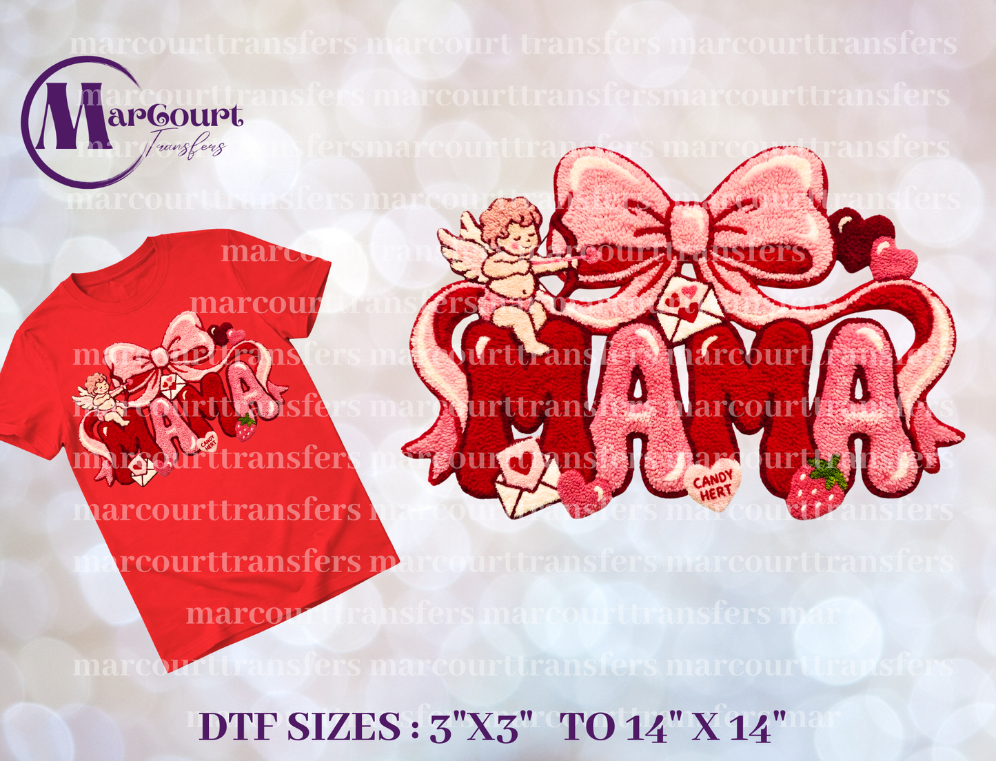 DTF-MAMA WITH CUPID FAUX YARN