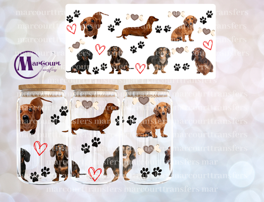 DACHSHUNDS-16 0Z-UV DTF CUP WRAP