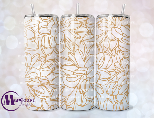 DAHLIA SEAMLESS PATTERN-20 OZ-UV DTF CUP WRAP