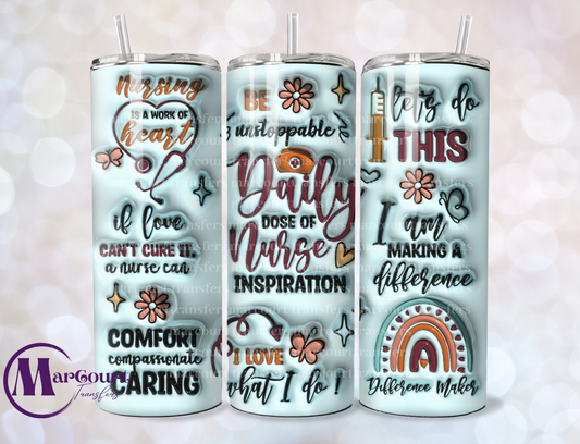 DAILY NURSE INSPIRATION-SKINNY TUMBLER TRANSFER