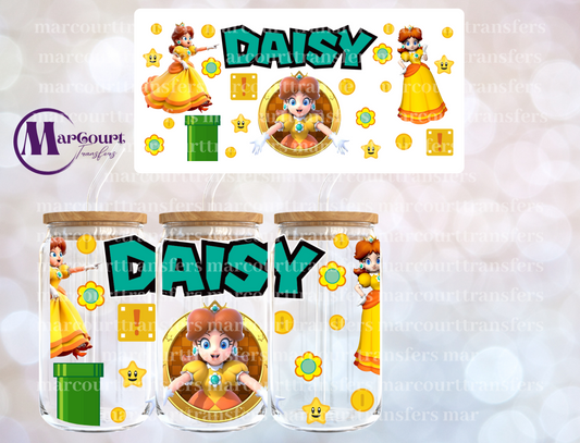 DAISY MARIO BROS-16 0Z-UV DTF CUP WRAP