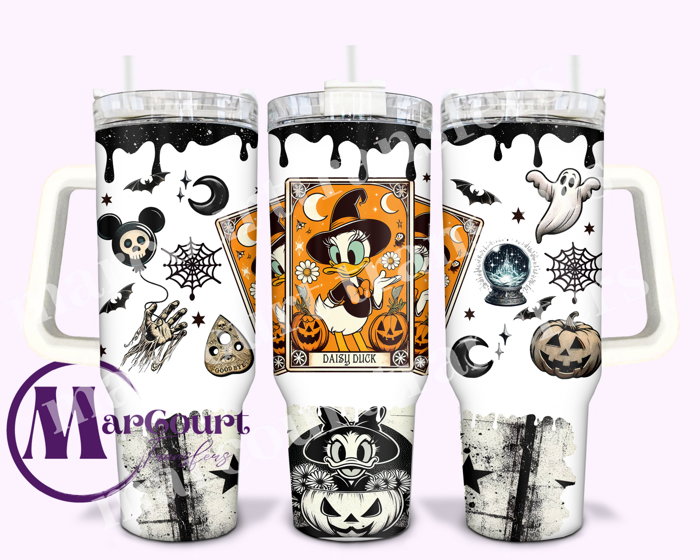 DAISY DUCK HALLOWEEN-40 0Z-UV DTF CUP WRAP