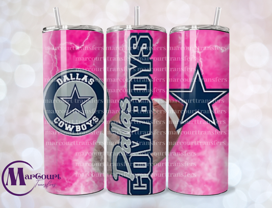 DALLAS COWBOYS PINK-SKINNY TUMBLER TRANSFER